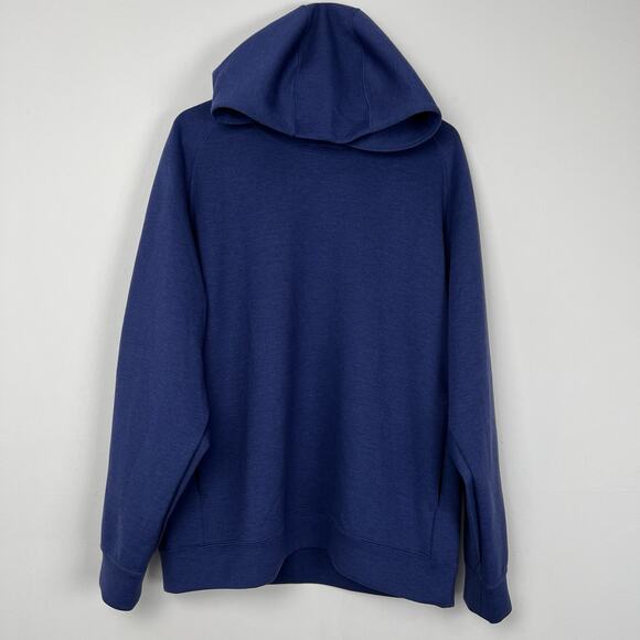 UNIQLO Men’s Size Large Sweat Oversized Baggy Pull Over Blue Hoodie Polyester - Picture 1 of 7